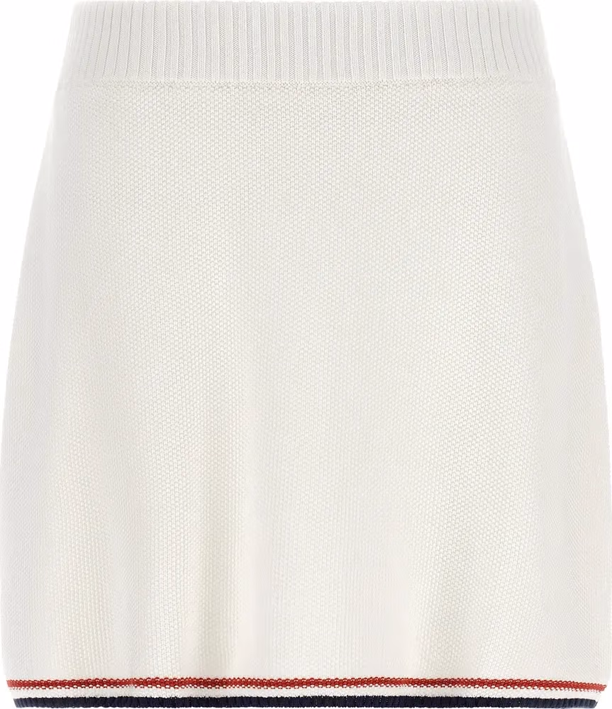 Brunello Cucinelli White Cotton Long Skirt
