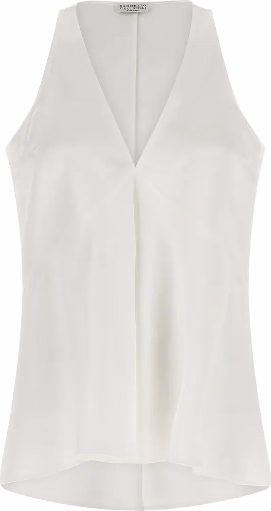 Brunello Cucinelli White Cotton Shirt