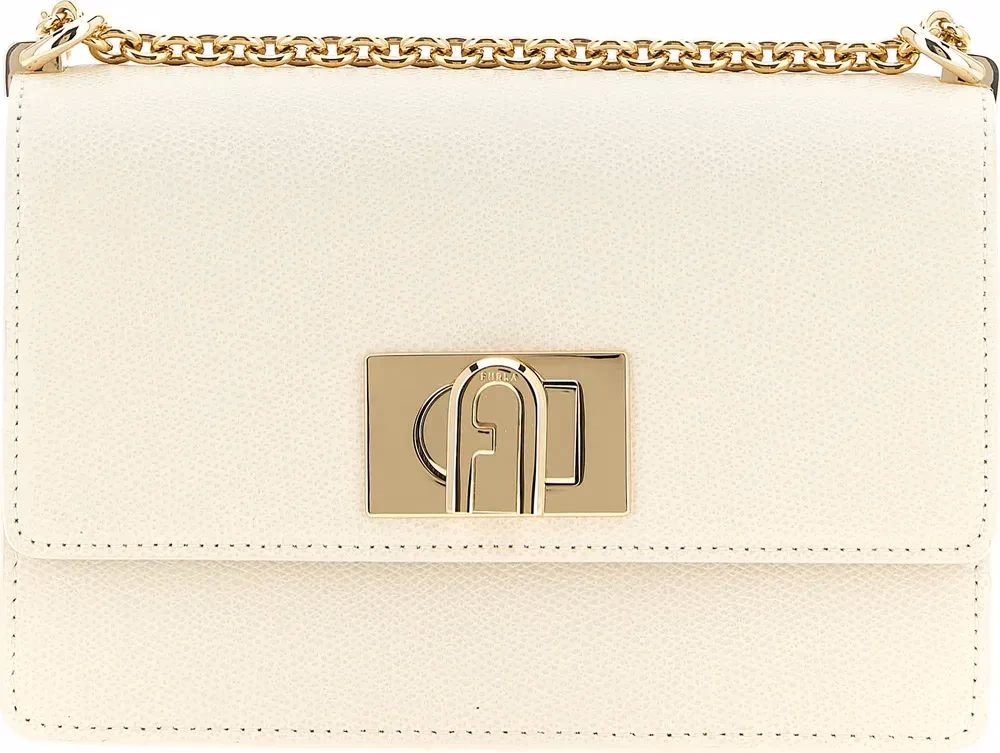 Furla White Calfskin Crossbody Bag
