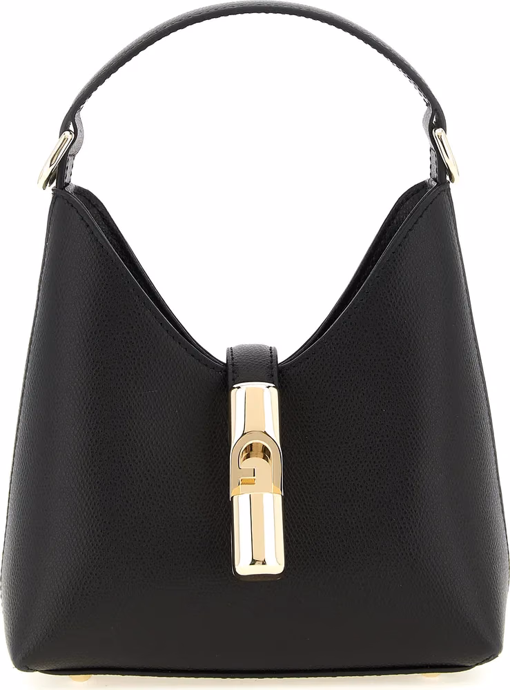 Furla Black Calfskin Handbag