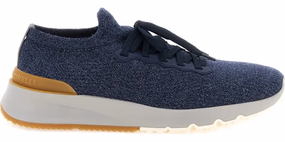 Blue Wool Athletic Sneakers