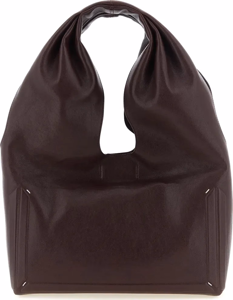 Maison Margiela Bordeaux Lamb Leather Shoulder Bag