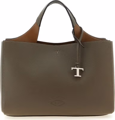Gray Calfskin Handbag