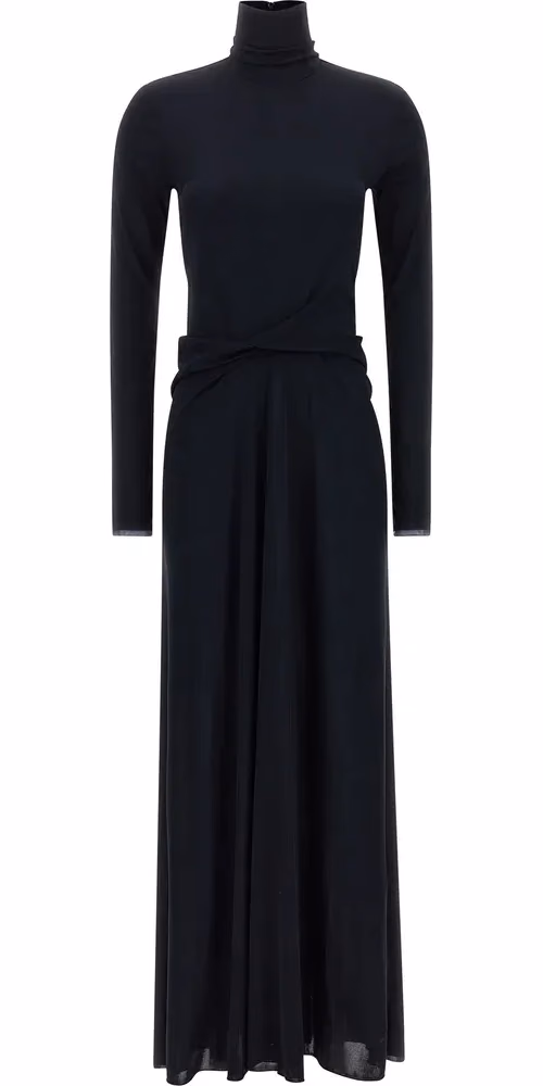Fabiana Filippi Blue Viscose Long Dress