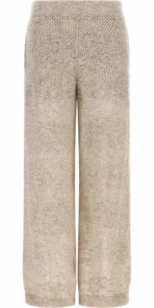 Brunello Cucinelli Beige Nylon Casual Pants