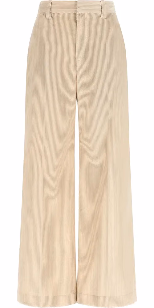 Brunello Cucinelli Beige Cotton Casual Pants