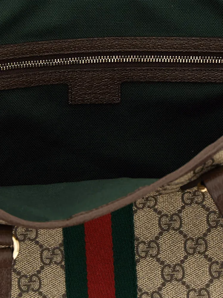 Gucci Brown Polyethylene Tote Bag
