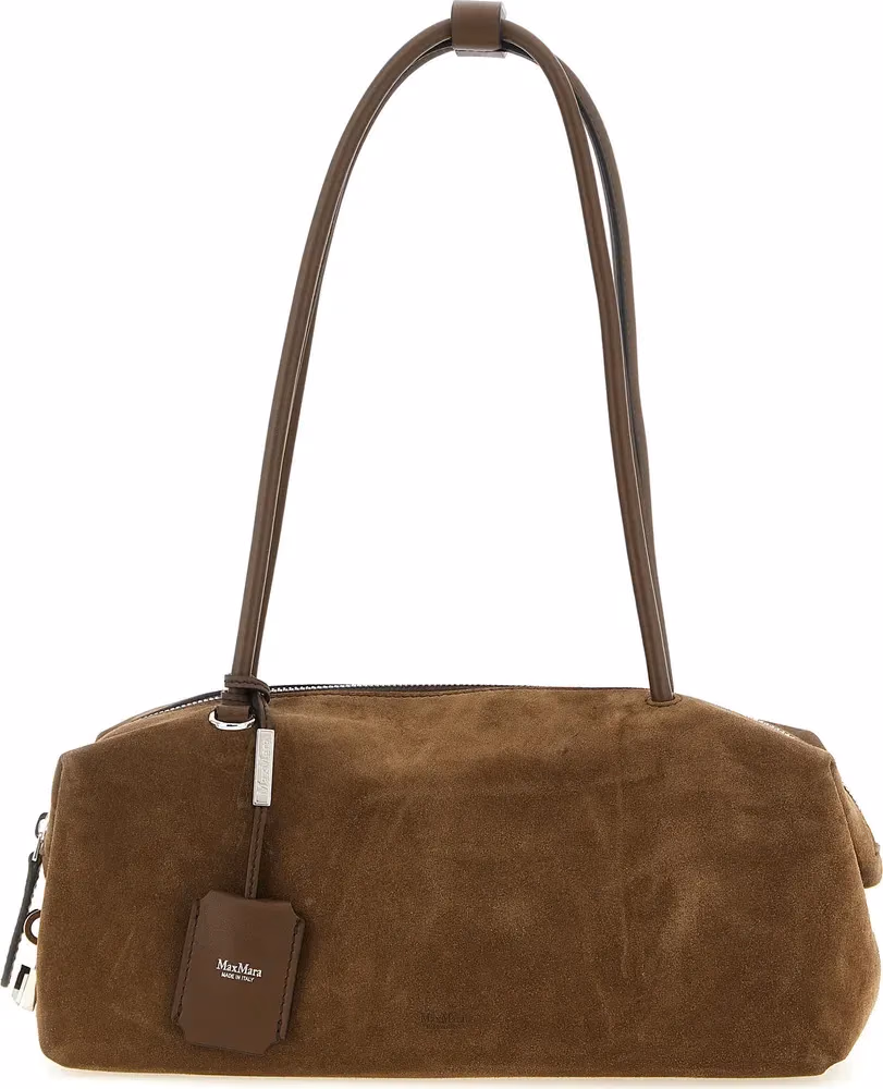 Max Mara Brown Calfskin Shoulder Bag