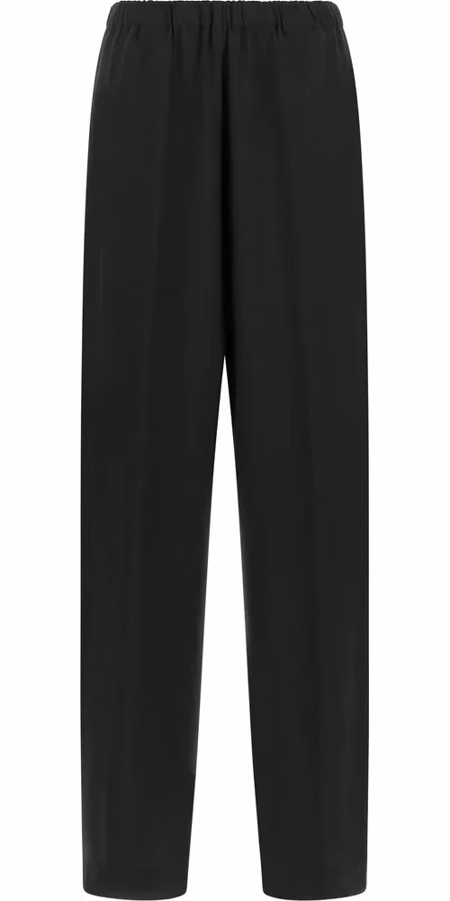 Fabiana Filippi Black Virgin Wool Casual Pants