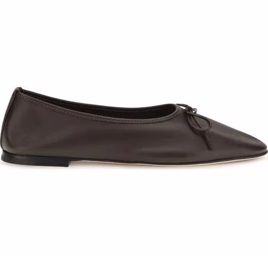Dear Frances Brown Calf Leather Bos Taurus Ballet Flats