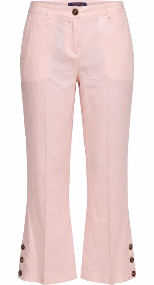 Trussardi Jeans Pink Flax Women Pants