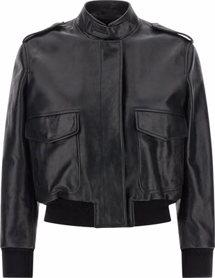 Black Lamb Leather Leather Jacket