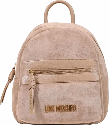Love Moschino Beige Polyester Backpack