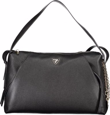 Black Polyurethane Women's Bag
