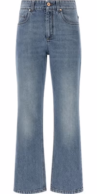Blue Cotton Relaxed Fit Jeans