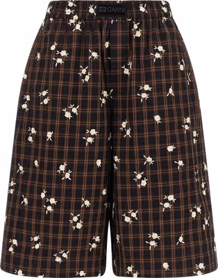 Brown Organic Cotton Bermuda Shorts
