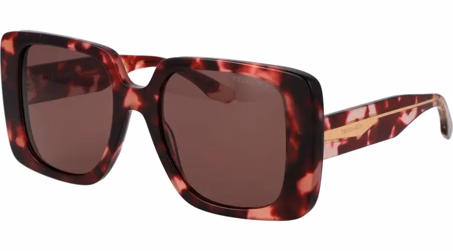 Trussardi Burgundy Acetate Sunglasses