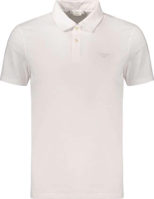 Guess Jeans Bianco Cotton Men Polo