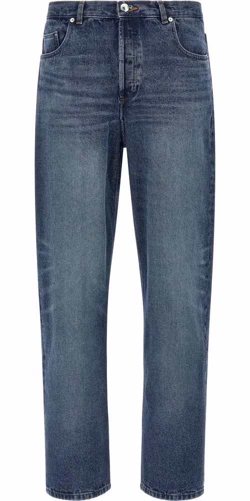 A.P.C. Blue Cotton Straight-Leg Jeans