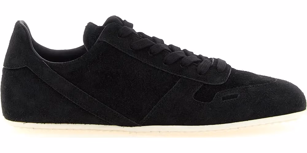 Rick Owens Bicolor Calfskin Low Top Sneakers