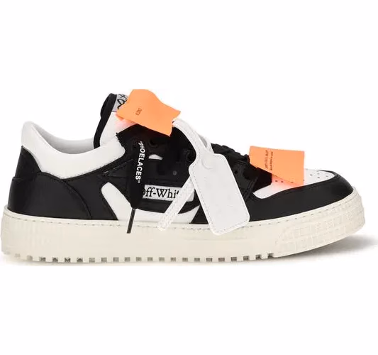 Off-White Multicolor Calf Leather Bos Taurus Low Top Sneakers