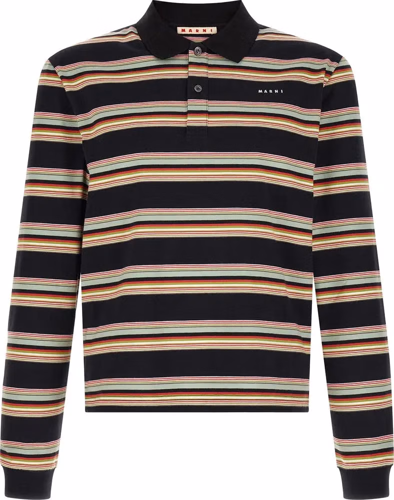Marni Multicolor Cotton Polo Shirt