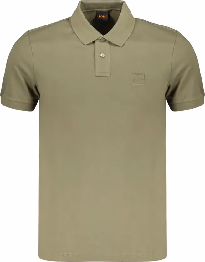 Hugo Boss Green Cotton Men's Polo Shirt