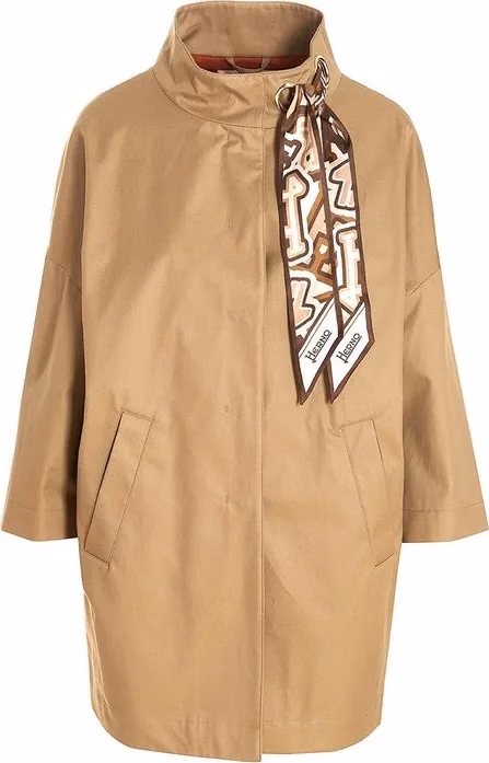 Herno Brown Cotton Coat