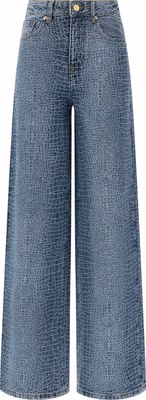 Blue Cotton Jeans Denim