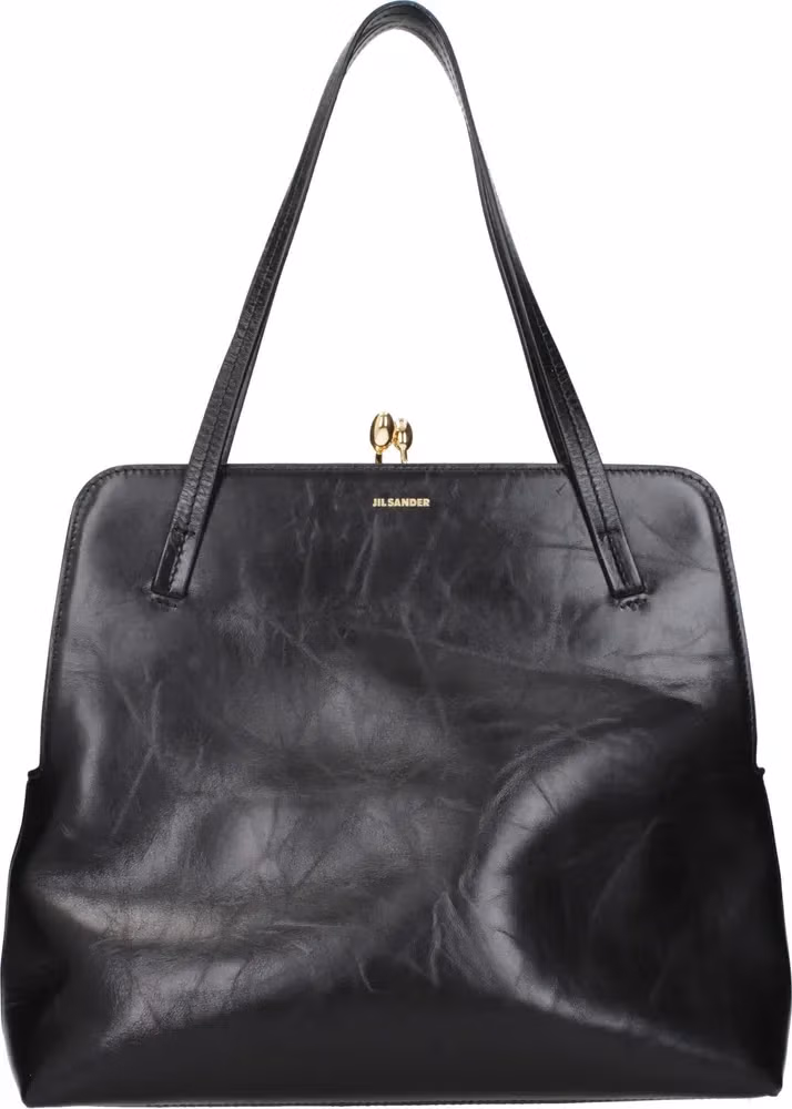 Jil Sander Black Leather Shoulder Bag