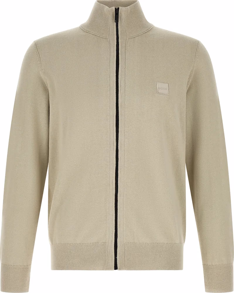 Hugo Boss Beige Cotton Cardigan