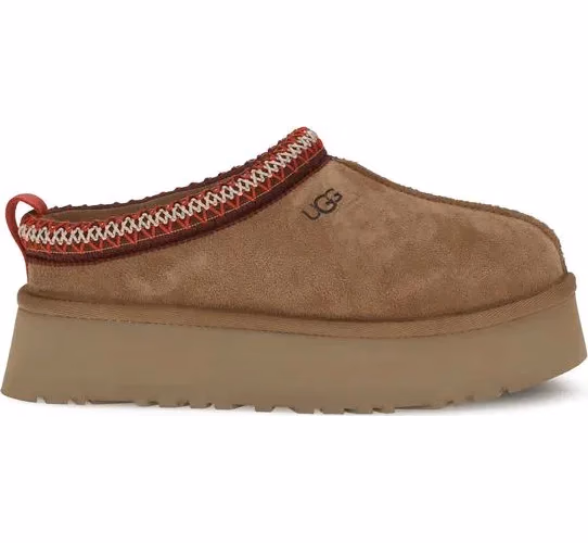UGG Brown Suede Leather Mules