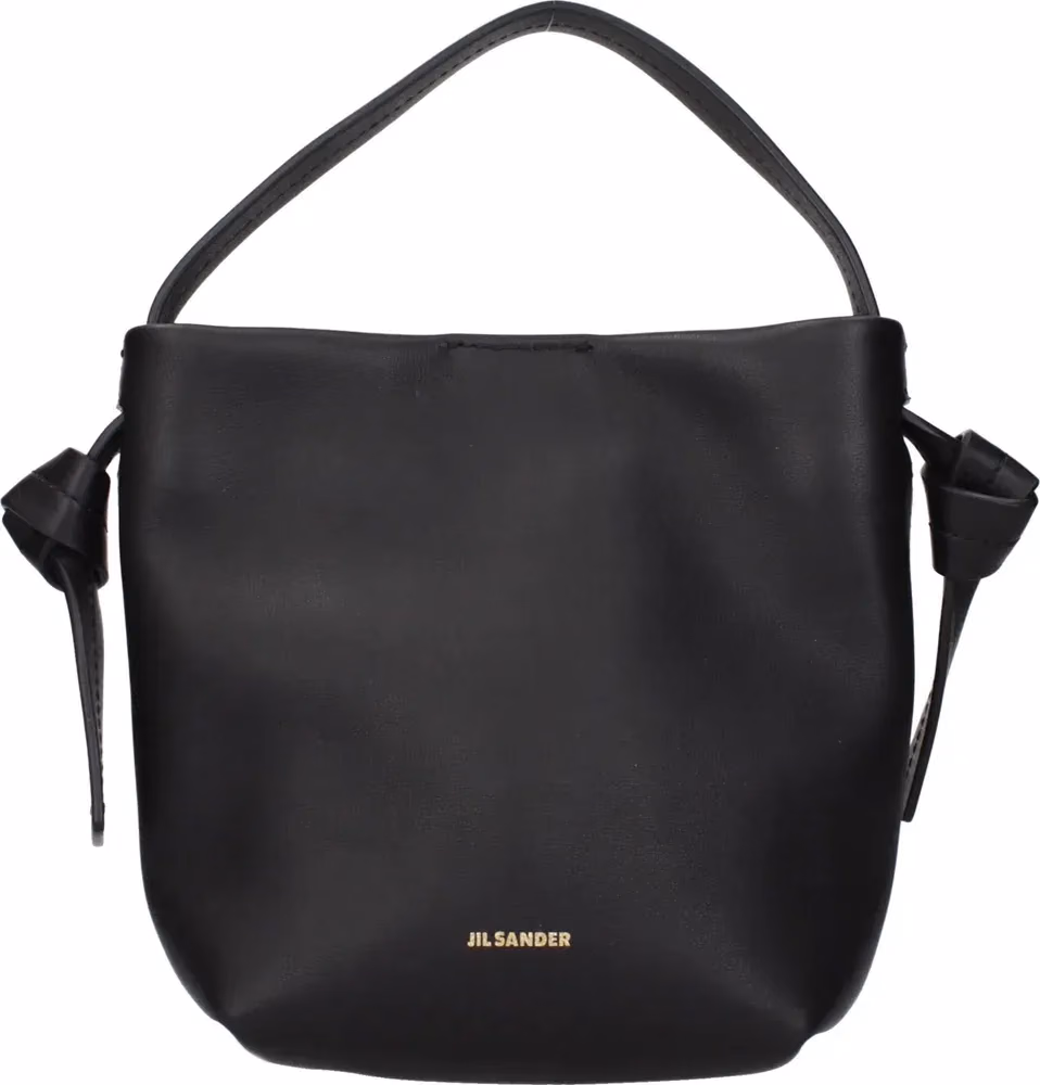 Jil Sander Black Leather Handbag