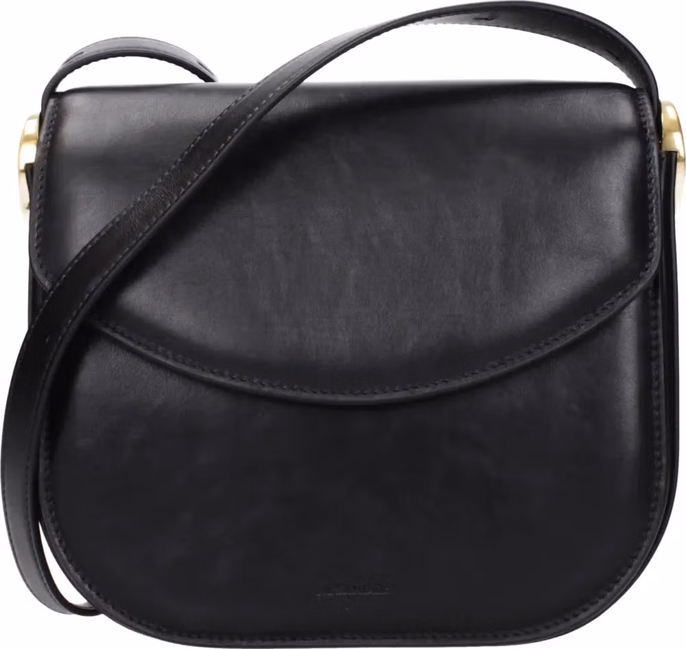Jil Sander Black Leather Crossbody Bag