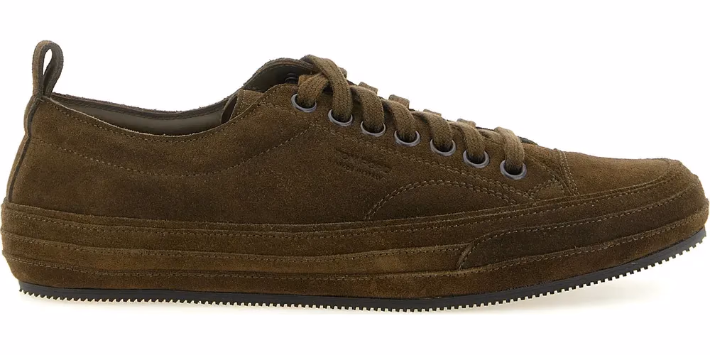 Tom Ford Bicolor Leather Low Top Sneakers