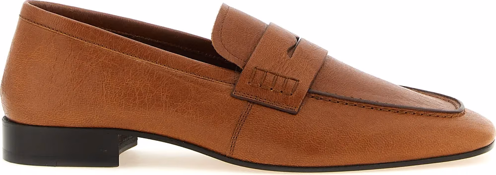 Dries Van Noten Brown Lamb Leather Slip-On Loafers