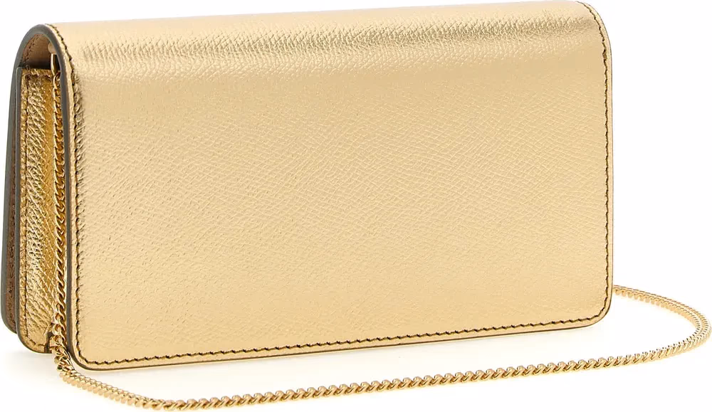 Valentino Garavani Gold Calfskin Crossbody Bag