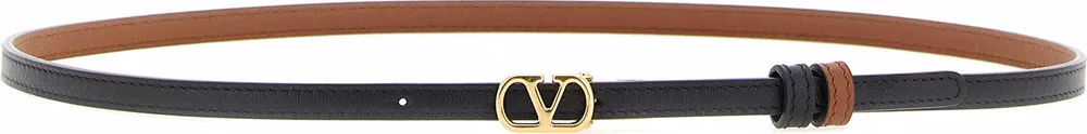 Valentino Garavani Multicolor Calfskin Thin Belt