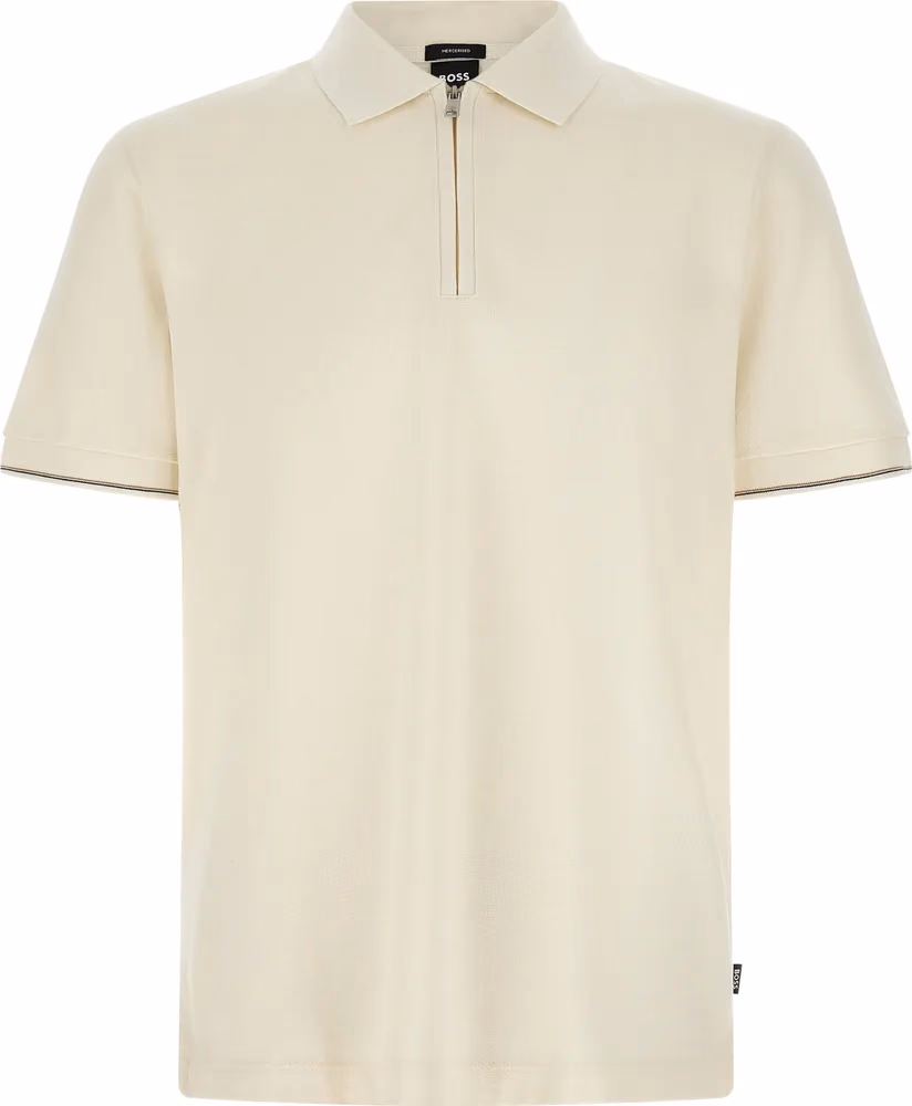 Hugo Boss Beige Cotton Polo Shirt