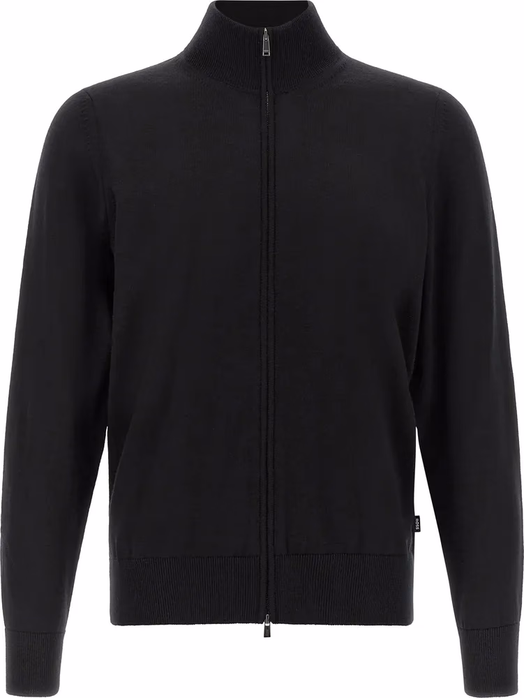 Hugo Boss Black Virgin Wool Cardigan