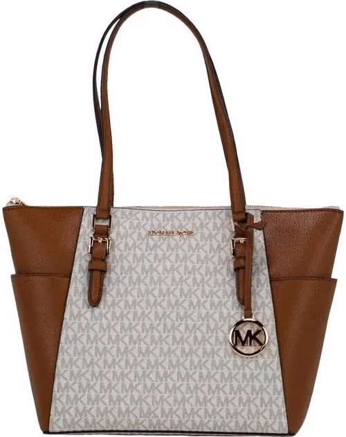 Michael Kors Michael Kors Michael Kors Women Leather Shoulder Tote Bag Purse Handbag+Double Zipper Wallet