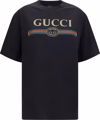 Black Cotton T-Shirt