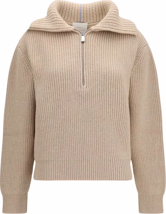 Malo Beige Cashmere Sweater