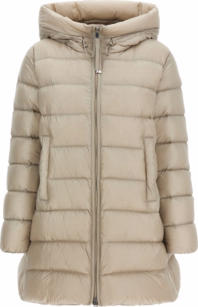 Moncler Beige Polyamide Full-Length Jacket