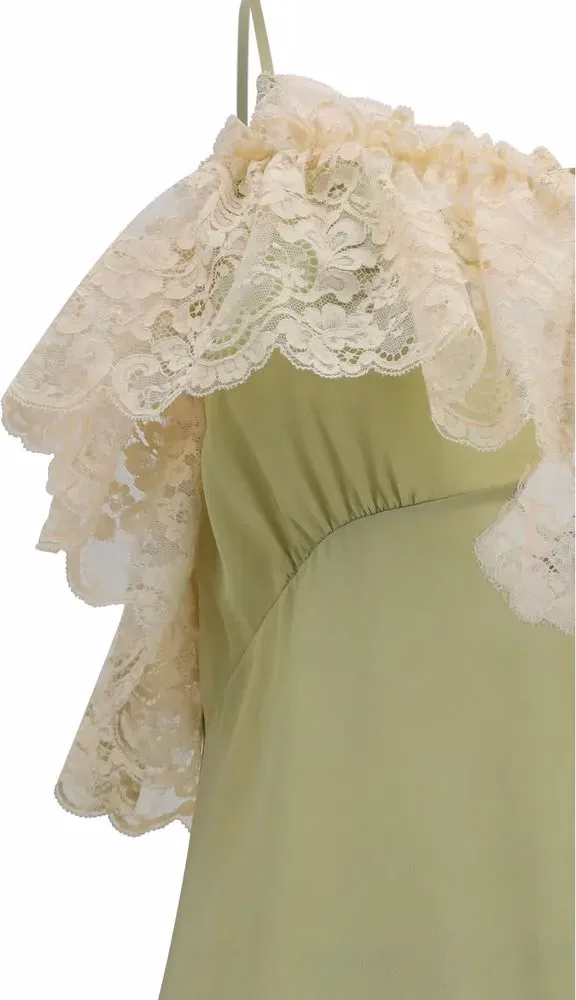Chloé Bicolor Silk Casual Dress