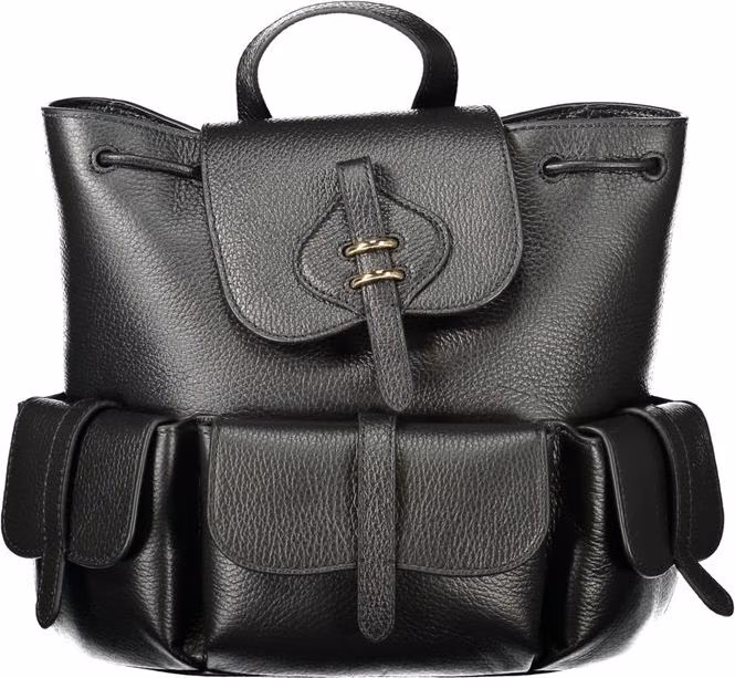 Coccinelle Nero Leather Women's Backpack