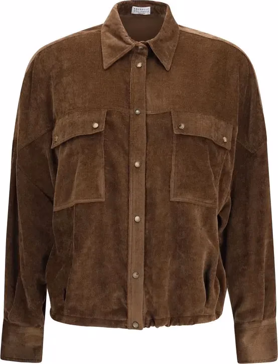Brunello Cucinelli Brown Viscose Shirt