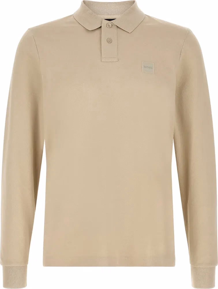 Hugo Boss Beige Cotton Polo Shirt