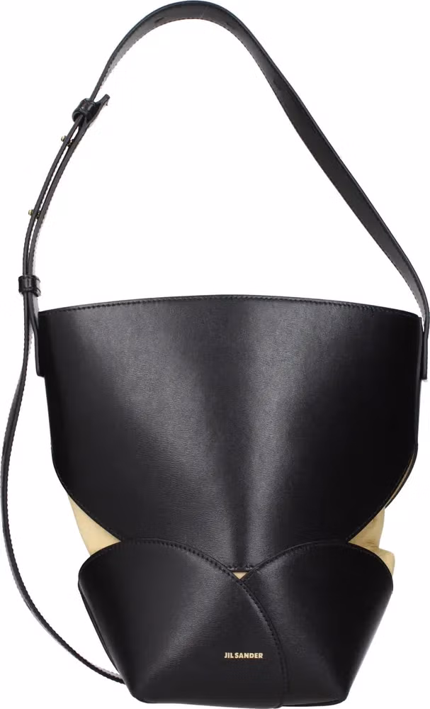 Jil Sander Black Leather Crossbody Bag