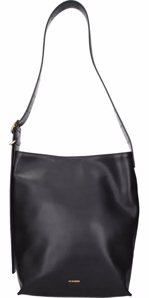Jil Sander Black Leather Crossbody Bag